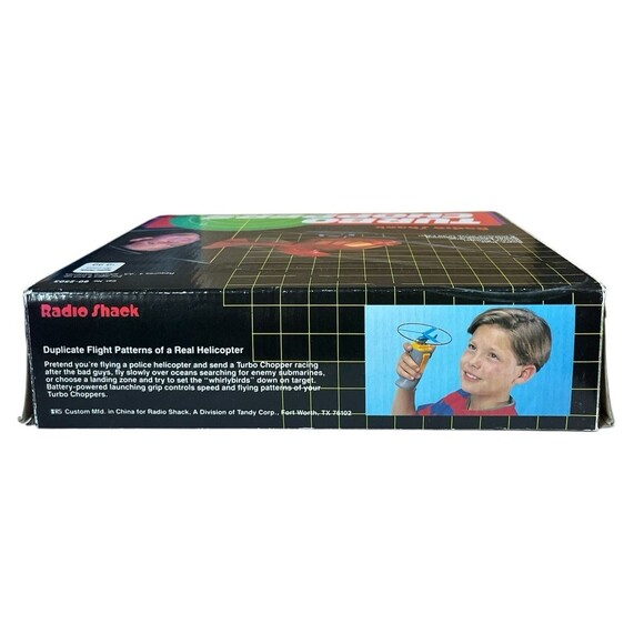 Vintage Radio Shack Turbo Choppers 2 Helicopters Remote New In Box - Picture 5 of 6